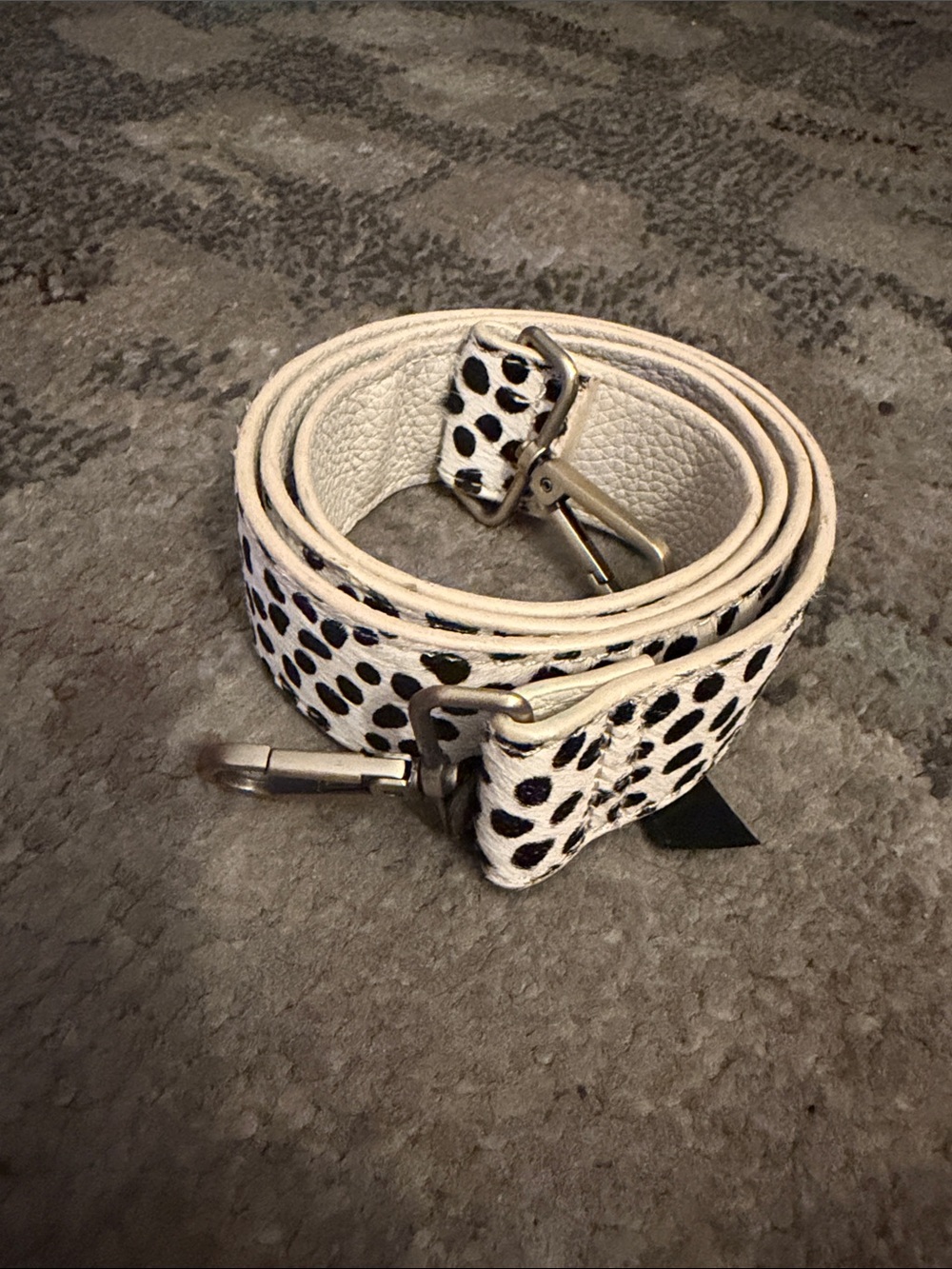 New Anthropologie Animal Print Calf Hair Crossbody Strap